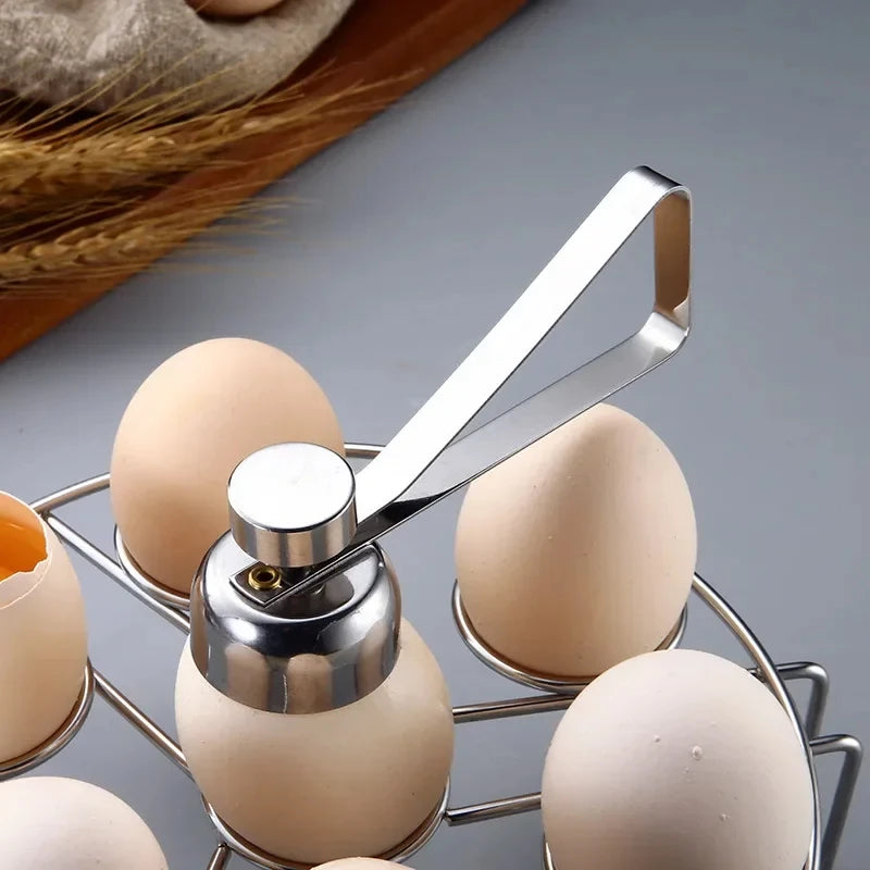 New Originality Stainless Steel Egg Shell Opener Eggshell Separator Household Single Head Egg Opener Kitchen Small Tool