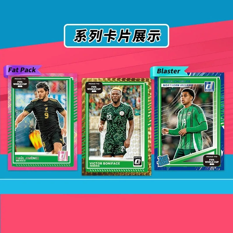 Genuine 2026 Panini Donruss Road To FIFA World Cup Messi & CR7 FIFA World Cup Football Star Cards Anime Peripheral Gift Toys