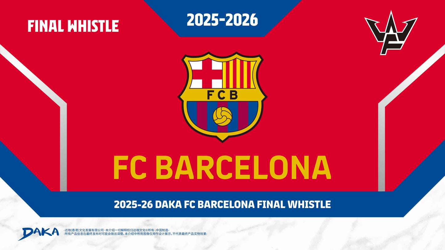 New Genuine Daka 202526 Daka FC Barcelona Final Whistle Series FC Barcelona Football Club Collection Card Messi Neymar Pau Gasol