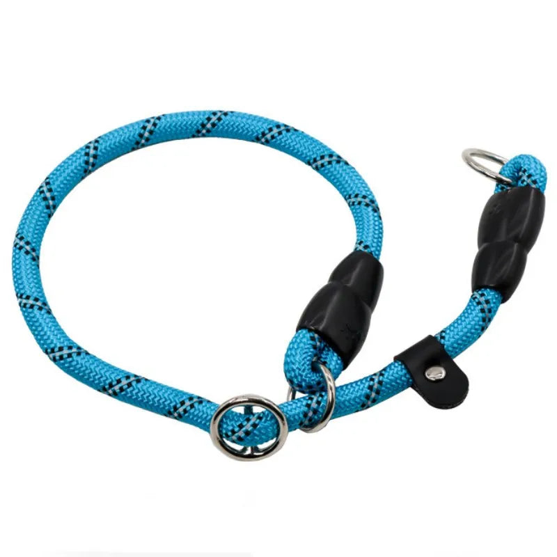Dog Collar P Chain Pet Collars Adjustable Collar Dog Walking Training P Chain Dogs Collars Reflective Dogs Ropes Pet Accessories