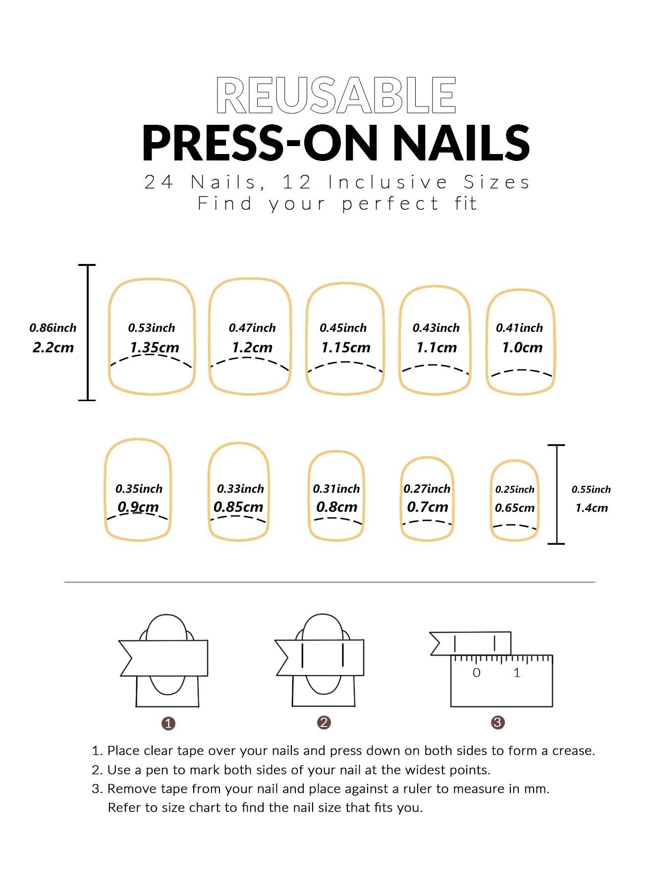 ARTAUG 24PCS Medium Ballerina Pink Nails Black French Tip Press On Nails Press On Nails Love Design Summer Nails Tipsy Cute Nail