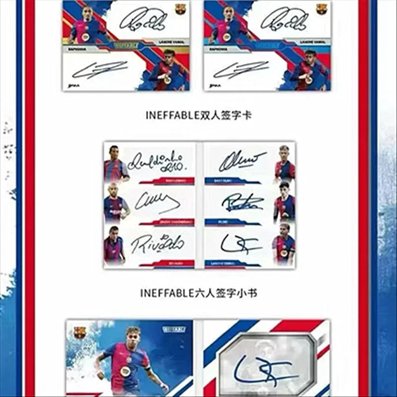 Official Authentic 2025 DAKA FC Barcelona Football Star Cards Rare Collection Signature Card Essential for Fans To Collect