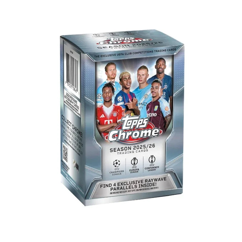 Topps 25/26 Chrome UCC Football Cards Hanger Value Mega Box