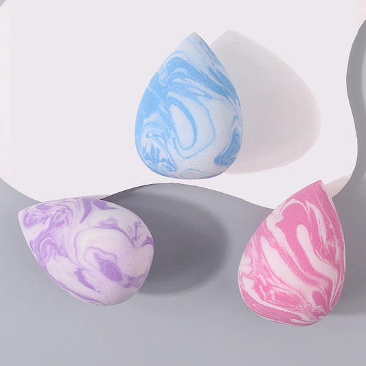 High appearance level, 3 marble-textured makeup eggs, soft dry and wet dual-purpose foundation, concealer,and makeup powder puff