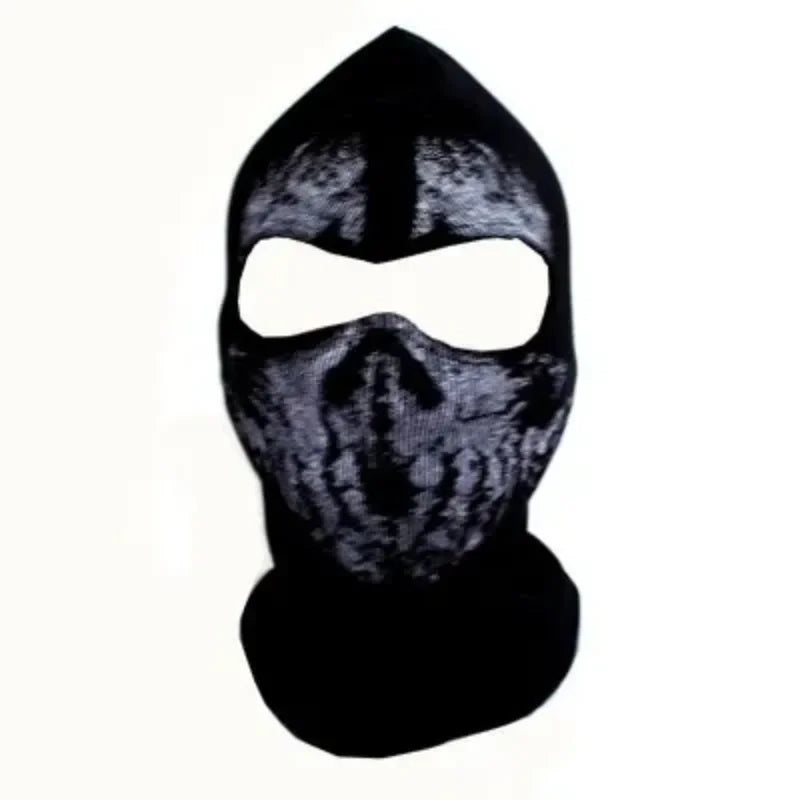 Black Mask Balaclava Beanies Hats Men Ghost Skull Full Face Warmly Mask Hood Beanie Ggorros Hombre Casquette Bbalaclava
