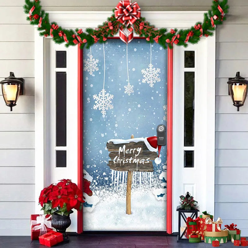 Halloween Decoration Door Curtain Cartoon Ghost Pumpkin Reindeer Home Horry Hanging Ornament Dream Party Entrance Navidad