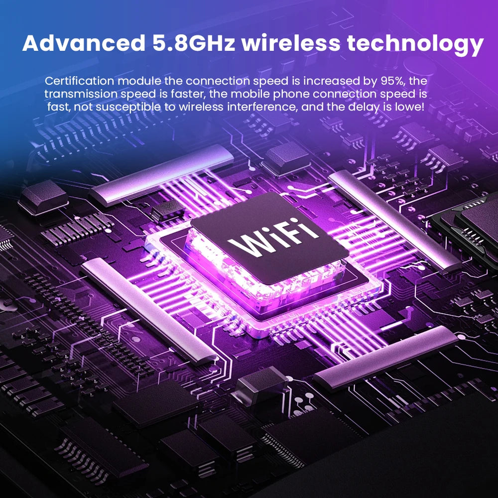 2026 2in 1 Wireless CarPlay Dongle Wireless Android Auto Adapter AI Smart Box 5Ghz WiFi Type-C/USB Plug and Play Car accessories