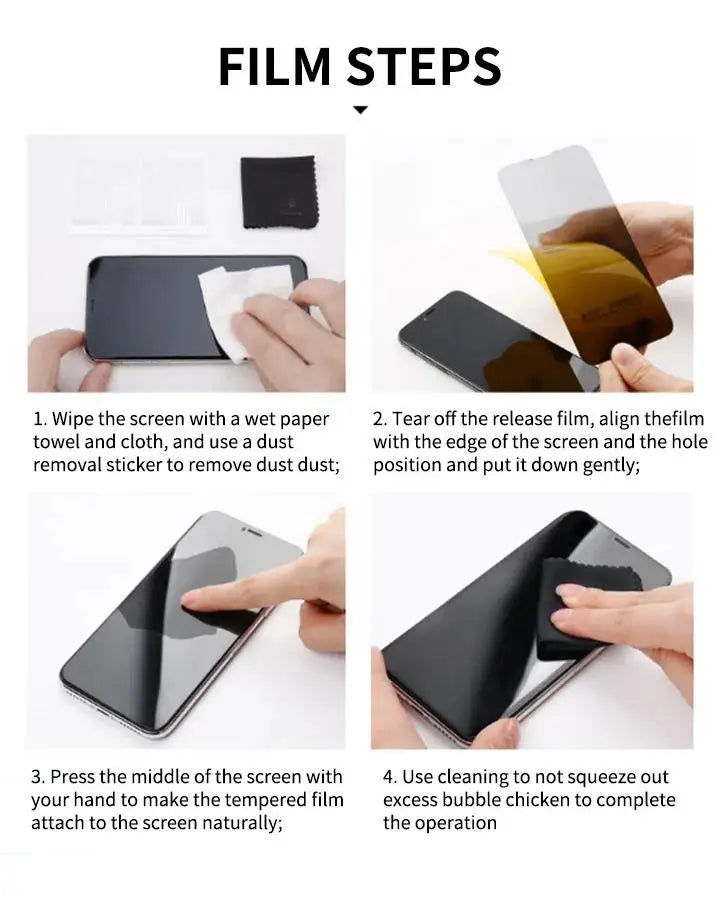 3PCS Anti-Spy Glass for IPhone 17 16 15 14 13 12 11 Pro Max Privacy Screen Protector for IPhone 13Mini 14Plus 14Pro Glass 15 16e