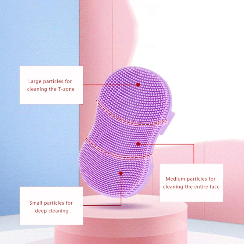 Face Cleansing Brush Facial Massager Skin Care Scrub Cleanser Tool Mini Beauty Tool Soft Deep Cleansing Exfoliator