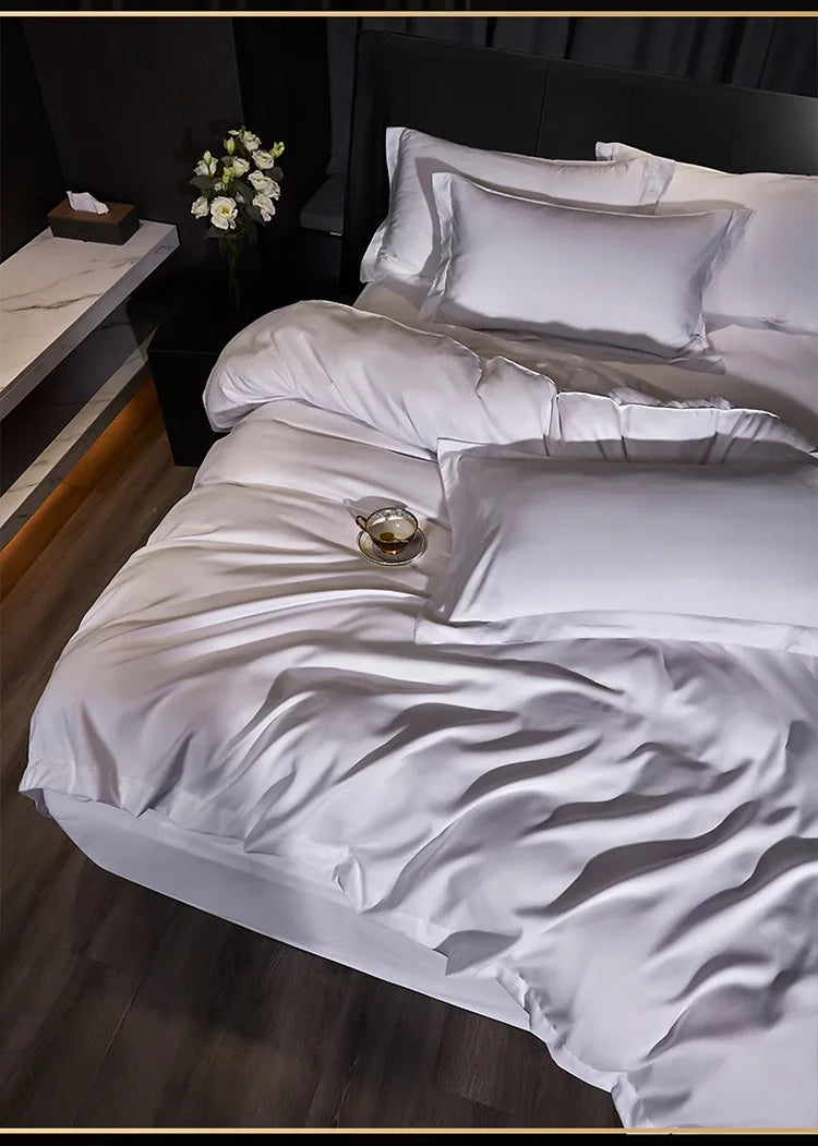 Simple Bedding Set for 5-star hotels 3/4Pcs Duvet Cover,Sheet Pillowcases Double Queen King size Homestay Quilt Cover bed Linen