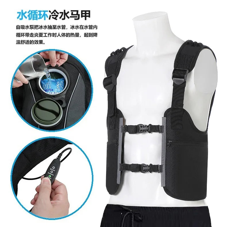 Summer Cooling Air Conditioner Suit Water-cooled Vest Water Circulation Refrigeration Vest Cooling Vest Refrigeration Air