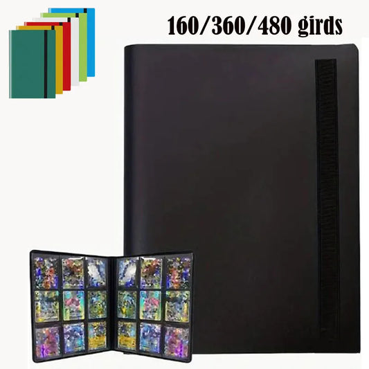 Premium Multi-Pocket Trading Card Binder-Holds 160/360/480 Cards-Durable PP Cover-Ideal for Basketball, Soccer,and Sports Cards