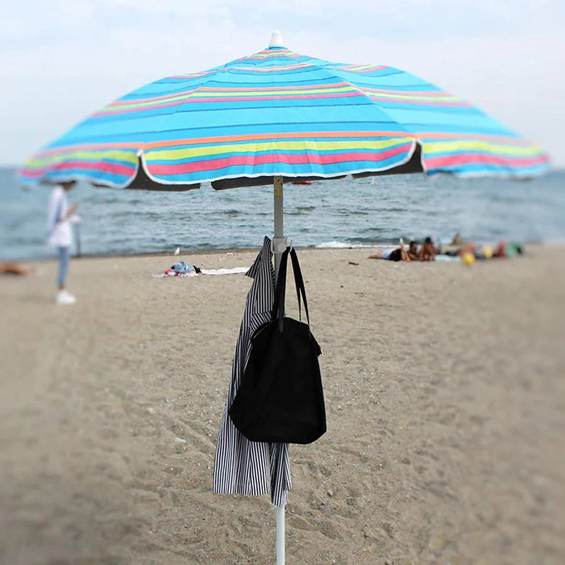 Outdoor Beach Umbrella Hooks Hanger Versatile Wear-resistant Space-saving Useful Sun Umbrella Storage Holder