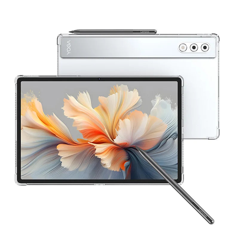 For Lenovo YOGA Pad Pro 12.7 inch 2025 Tablet Case Thickened Soft Airbag Transparent Funda Yoga Tab Plus TB-520FU 12.7"TPU shell