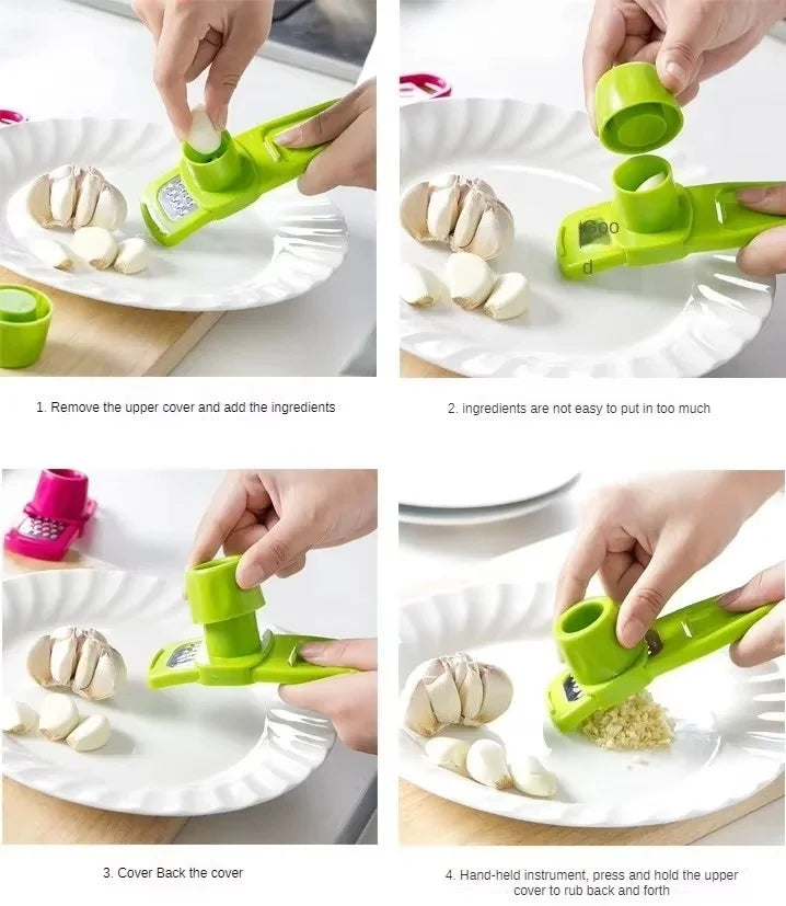 Garlic Peeler Ginger Garlic Press Grinding Grater Planer Slicer Garlic Crusher Chopper Cooking Tool For Kitchen Grater Grinder