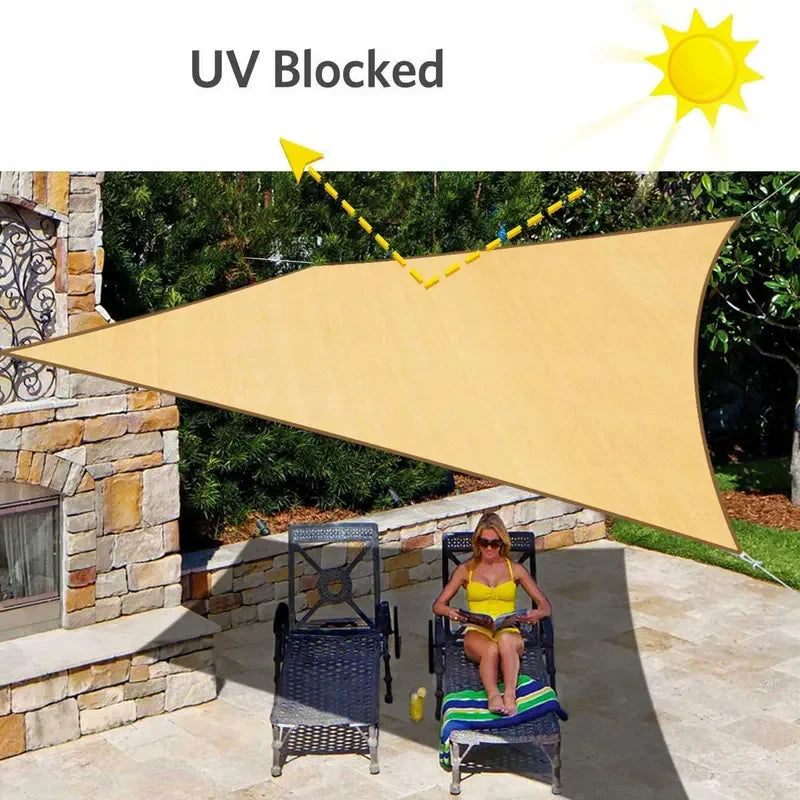 2.5x2.5M Square Shade Sail 300D Waterproof Polyester For Garden Terrace Canopy Swimming Pool Sun Shade Canvas Camping Awning