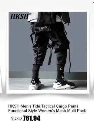 HKSH Summer Men's Workwear Shorts Trendy Brand Ins High Street Loose Outerwear Knee-length Pants Trendy Straight Pockets HK0673
