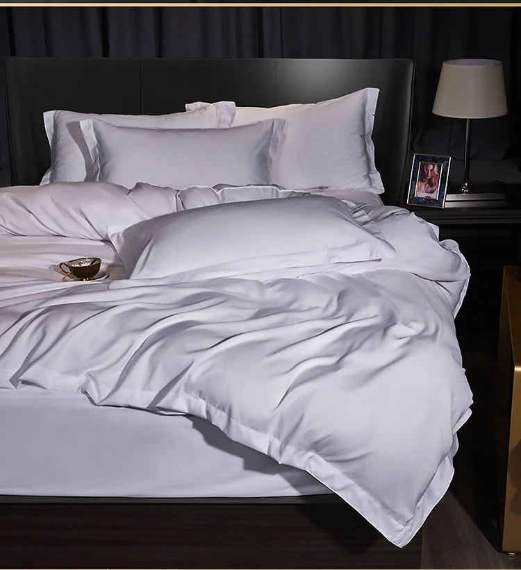 Simple Bedding Set for 5-star hotels 3/4Pcs Duvet Cover,Sheet Pillowcases Double Queen King size Homestay Quilt Cover bed Linen