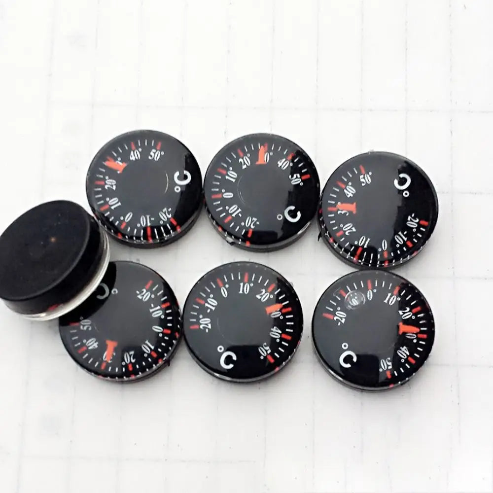 Mini Circular Thermometer Waterproof Scale Measurement Dial Thermometer Plastic 20mm High Accuracy Thermometer Kitchen