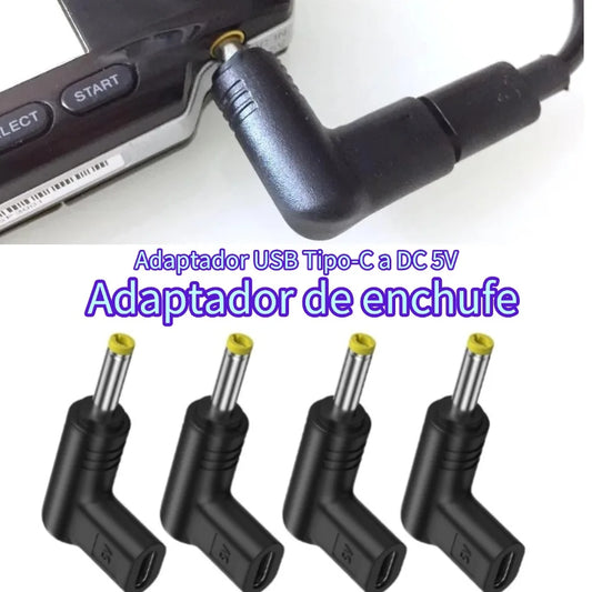 5V Type-C To DC Power Charging Conversion Plug Adapter For PSP 1000, 2000, 3000 Adapters Game DC Jack Plug Charging Adapter