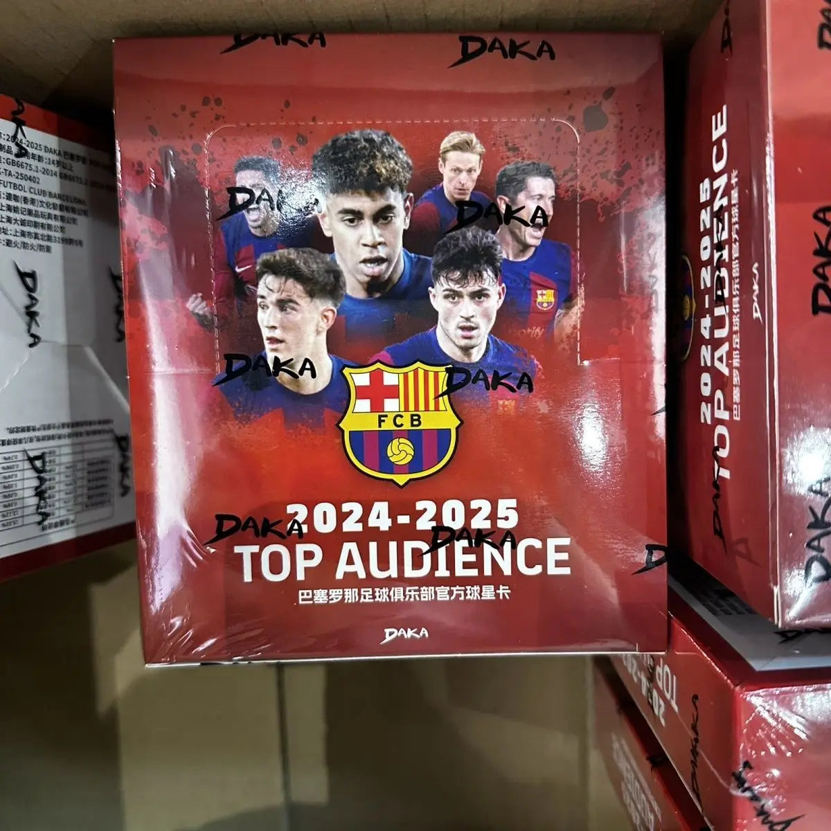 Daka Authentic 2024-2025 Barcelona Team Box Football Star Amine Yamal Collector's Cards with Items Real Madrid Team Box Cards