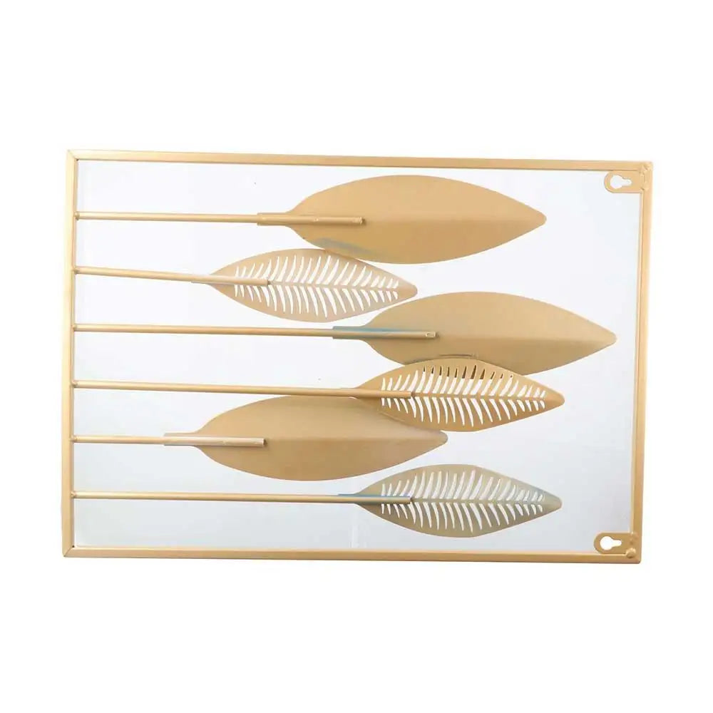Decoration Wall Hanging Decor Cabinet Living Room Leaves Sculpture Desktop Ornaments Ginkgo Leaf Ornaments Iron Arts Crafts