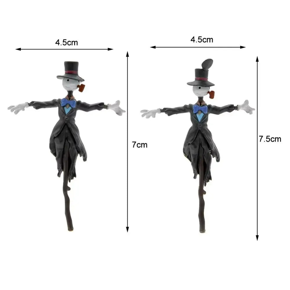 New DIY Landscape Decoration Mini Resin Scarecrow Statue Funny Cartoon Toy Ornaments