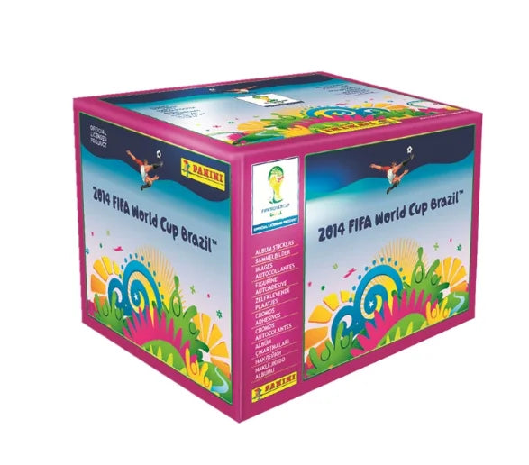 Genuine 2026 2018 2014 Panini World Cup Stickers Box Official Football Collectible Sticker Packs Anime Peripheral Gift Toys