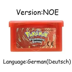 USA/EUR/ESP/ITA/NOE/FRA Pokemon Series Video Game Cartridge Pokemon Emerald FireRed LeafGreen Ruby Sapphire for GBA
