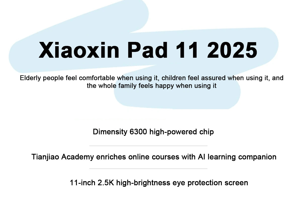 Original Lenovo Xiaoxin Pad 11 2025 Tablet  CN Version MediaTek Dimensity 6300 11" 2.5K Screen 7040mAh WIFI Android Tab PC Pad
