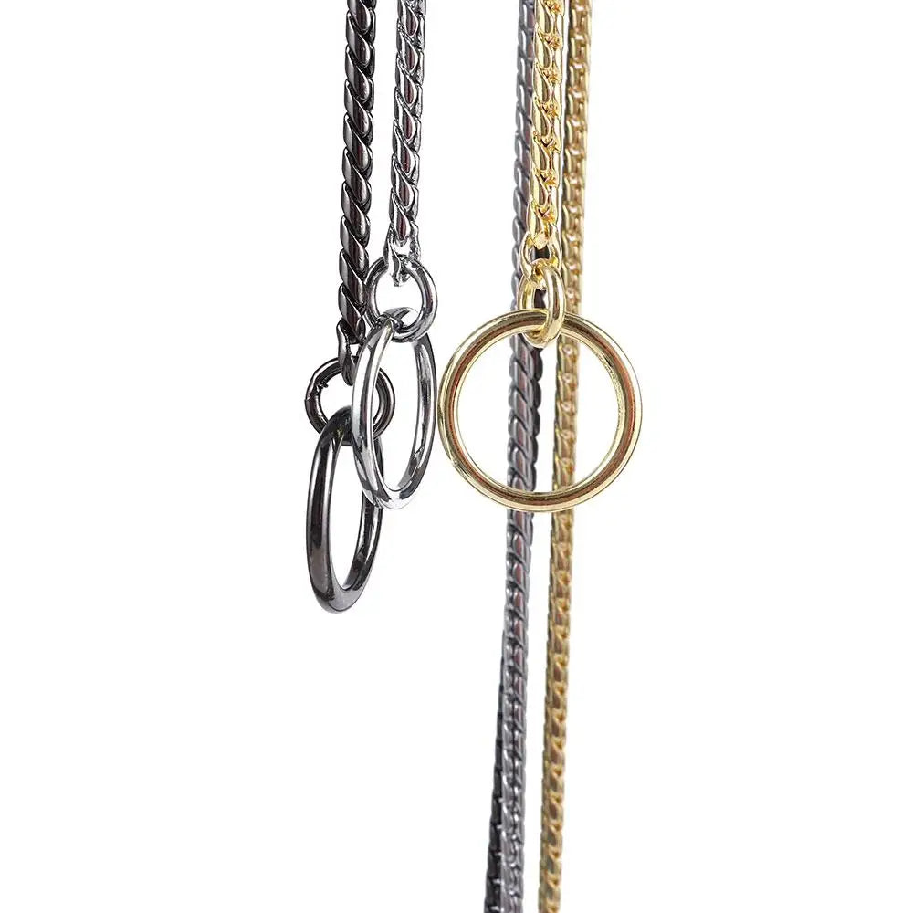Pet Dog Collars Dog Training Snake Chain Pet Collar Heavy Duty Accessories Large Necklace