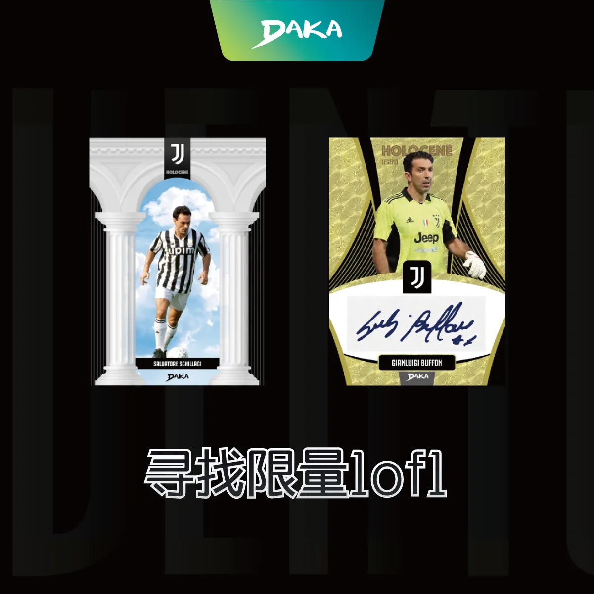 Daka  2024-25 Season Football Club Juventus Official Sports Trading Card One & Two Series Pop Culture Toys Boy'S Gift