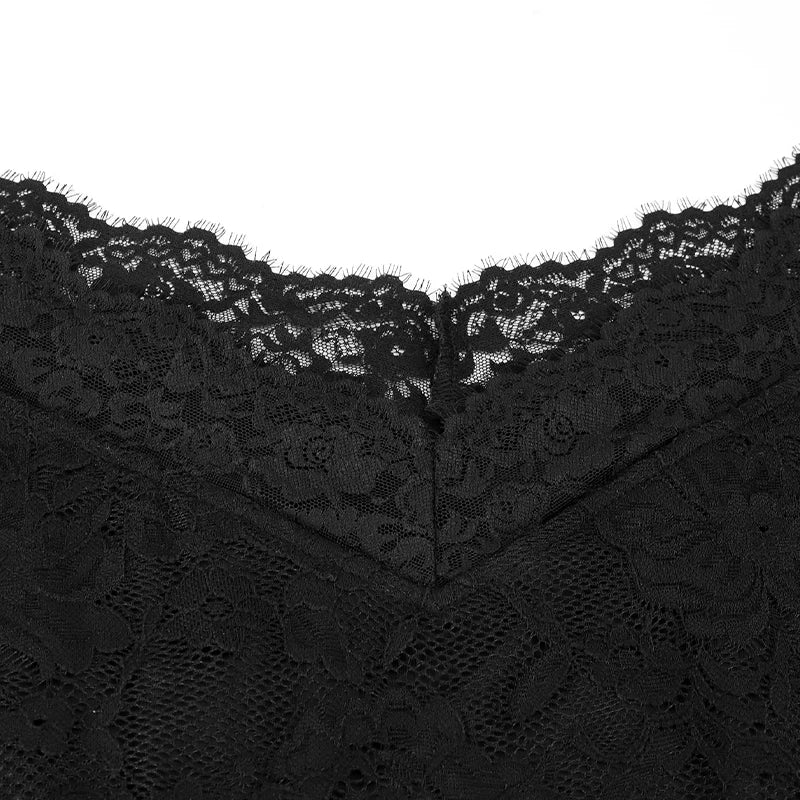 Summer Women Dress French Style One Shoulder Lace Dress Sexy Short Black Date Night Gown High Waist Long Sleeve Dresses Clothing