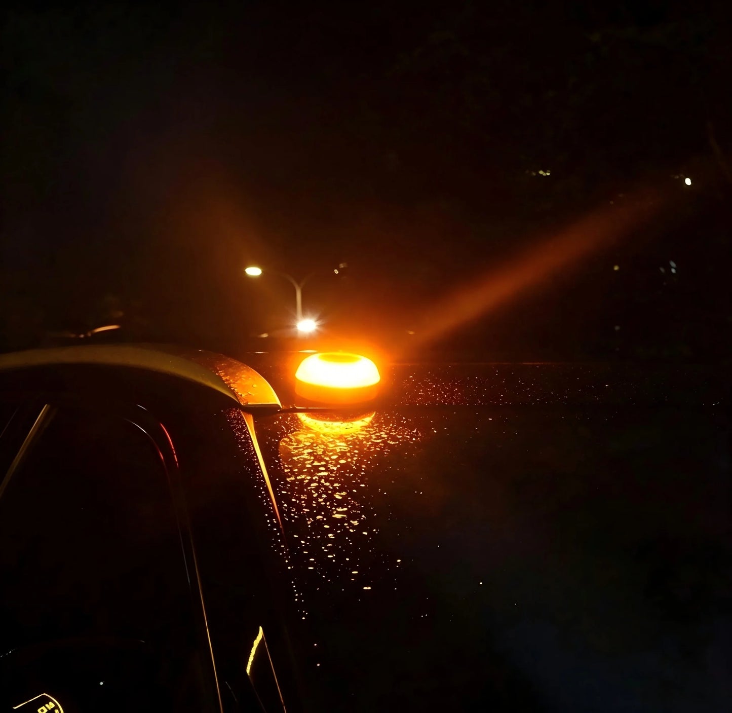 Led Car Emergency Light Flashing Light Magnetic Induction Road Accident Light Portable Strobe Warning Light