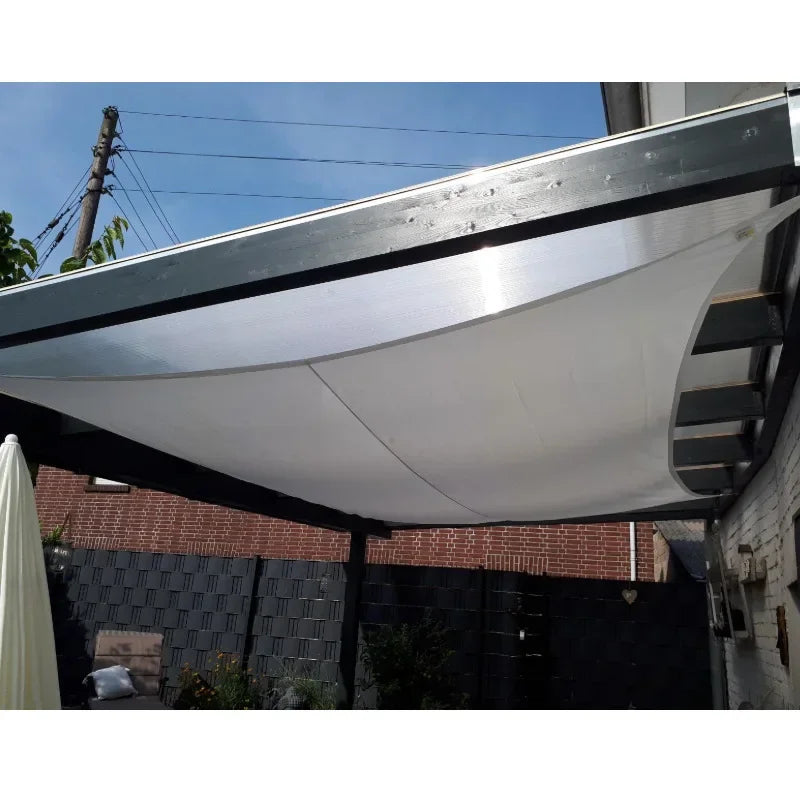 2.5x2.5M Square Shade Sail 300D Waterproof Polyester For Garden Terrace Canopy Swimming Pool Sun Shade Canvas Camping Awning