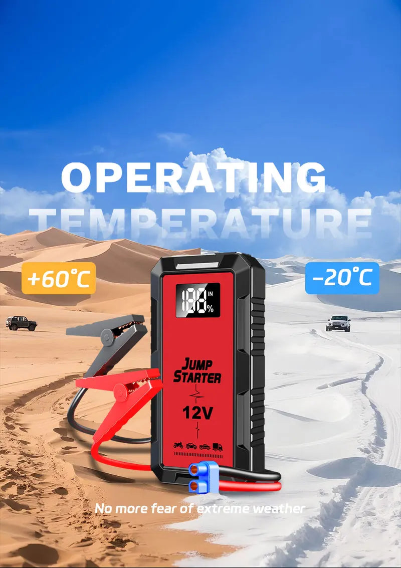 High-power Automobile Emergency Starting Power Supply  Screen Safety Hammer Car Starting Device Power Bank Accessories