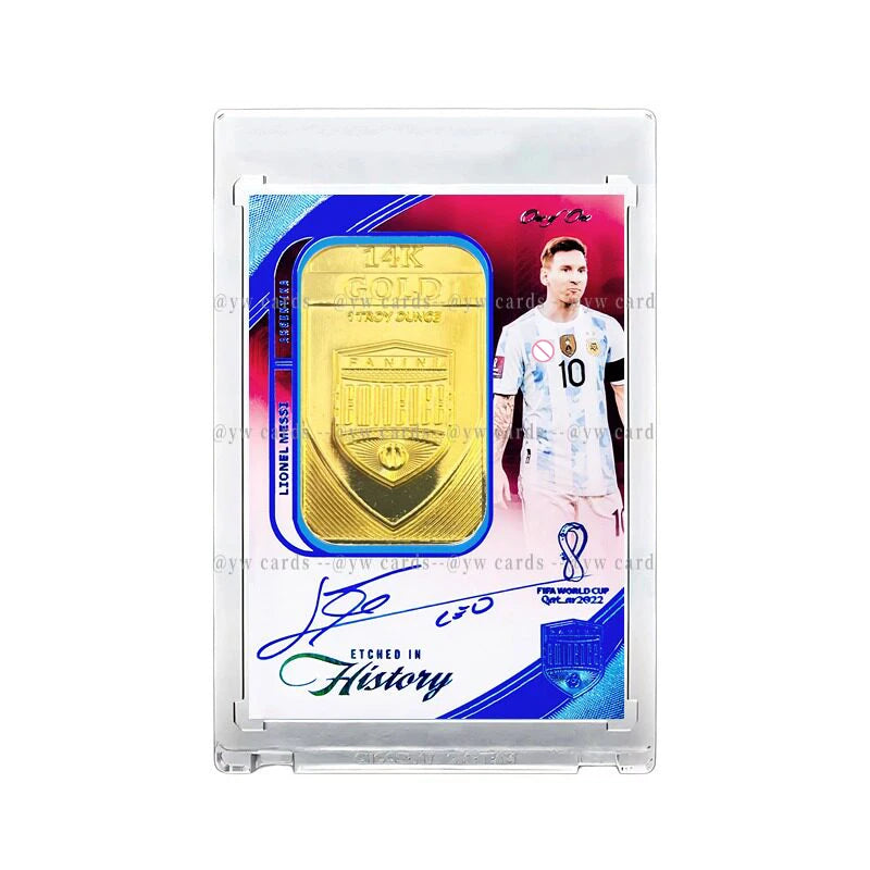 DIY Replica Signed Star Card 1/1 Gold Nugget Football Theme Homemade Birthday Gift for Boys Unique Collectible Card
