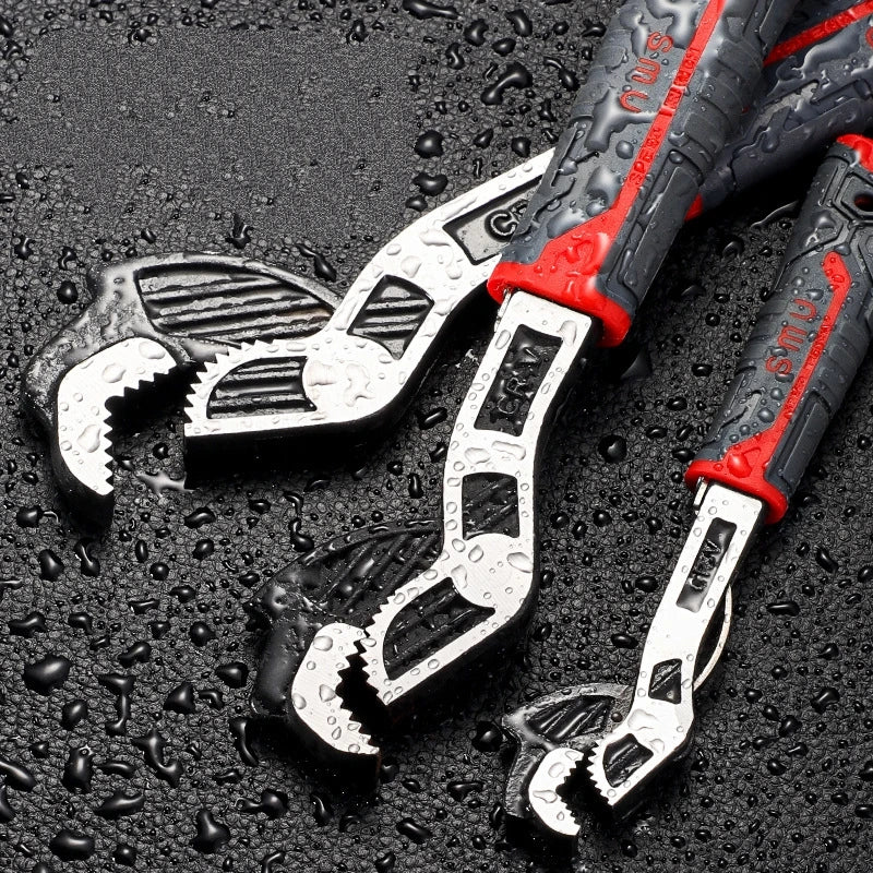 6/8/10/12 inch niversal Multifunctional Self-Locking Wrench Fast Adjustable Wrench CR-V Bathroom Wrench Plumber Multi Hand Tool