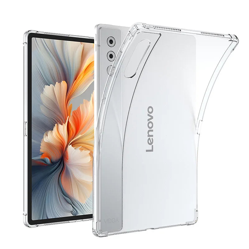 For Lenovo YOGA Pad Pro 12.7 inch 2025 Tablet Case Thickened Soft Airbag Transparent Funda Yoga Tab Plus TB-520FU 12.7"TPU shell