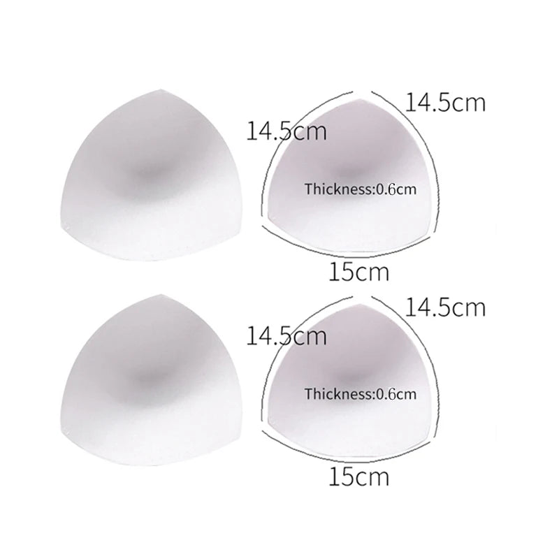 1/2/3Pair Removeable Push Up Pads Bra Pad Triangle Bra Padding Inserts Chest Cups Pads for Swimsuit Bikini Padding Intimates