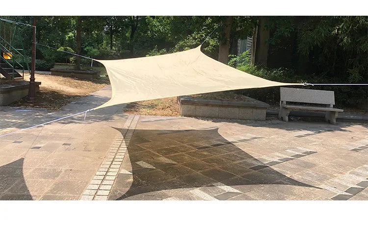 2.5x2.5M Square Shade Sail 300D Waterproof Polyester For Garden Terrace Canopy Swimming Pool Sun Shade Canvas Camping Awning