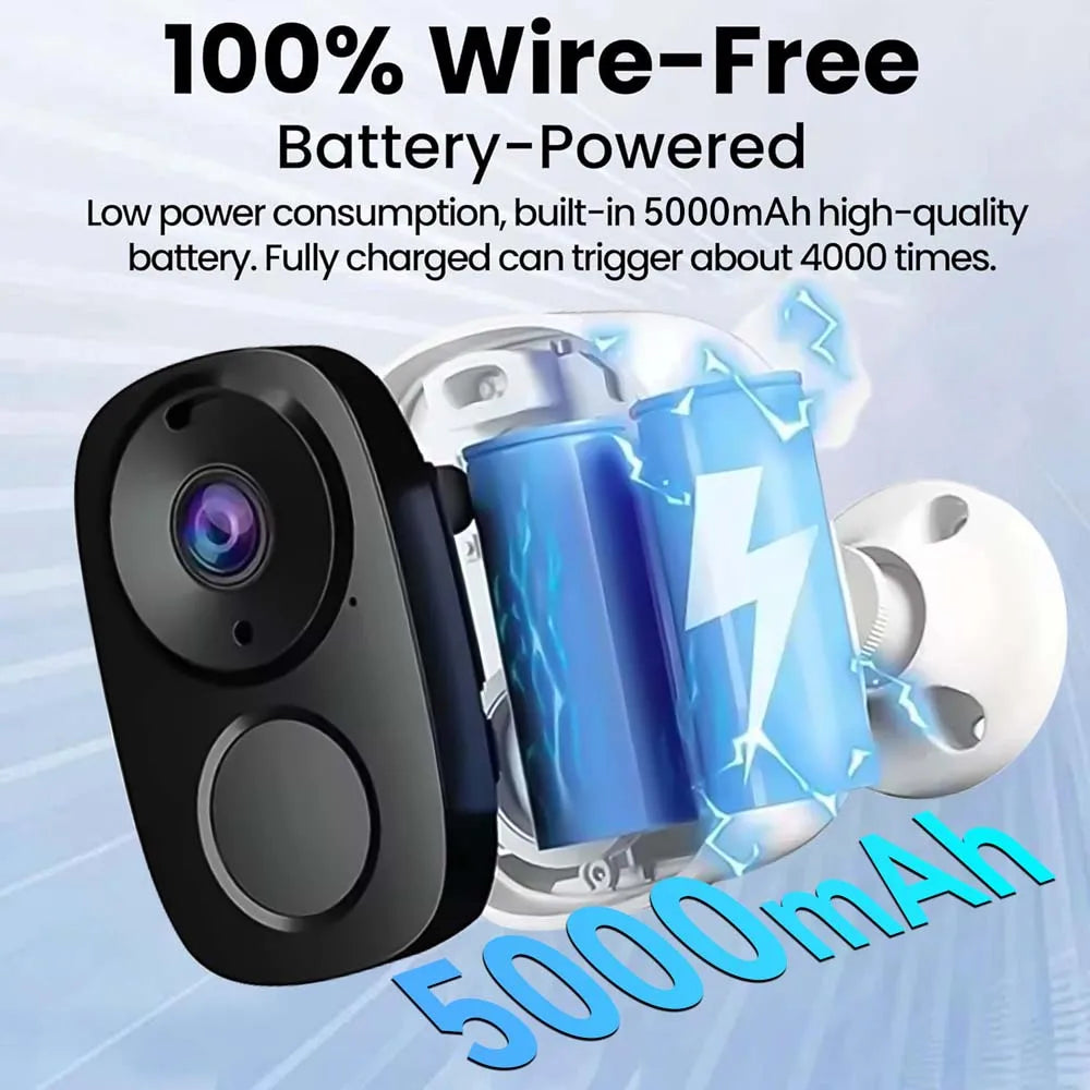 4G Security Cameras Wireless Outdoor 2K Rechargeable Battery Camera Home Surveillance No WiFi Needed PIR IP65 Work With O-kam Pr