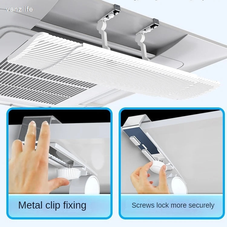 Central Air Conditioner Windshield Air Guider Ceiling Suspended AC Outlet Baffle Deflector Anti-Direct Blow Cassette Universal