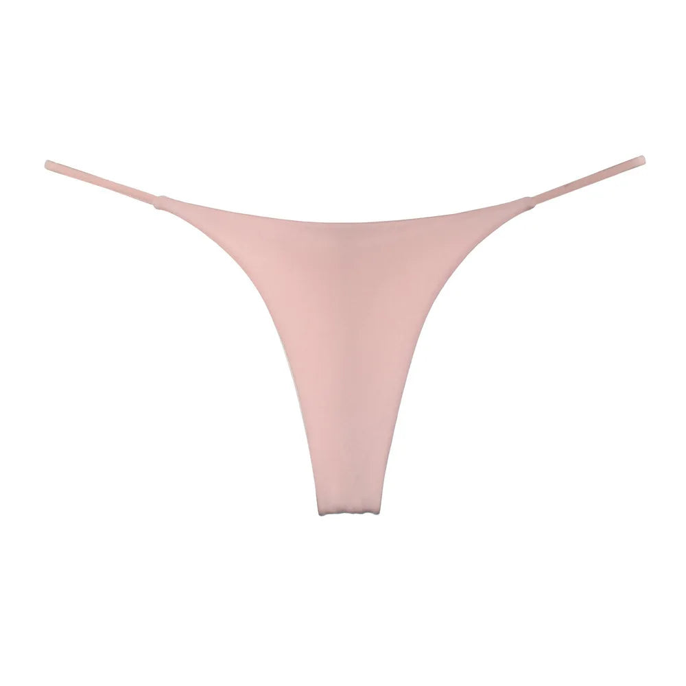 Sexy thong low waist lingerie for women underwear thin belt double layer bikini cotton  panties lenceria femenina tangas mujer
