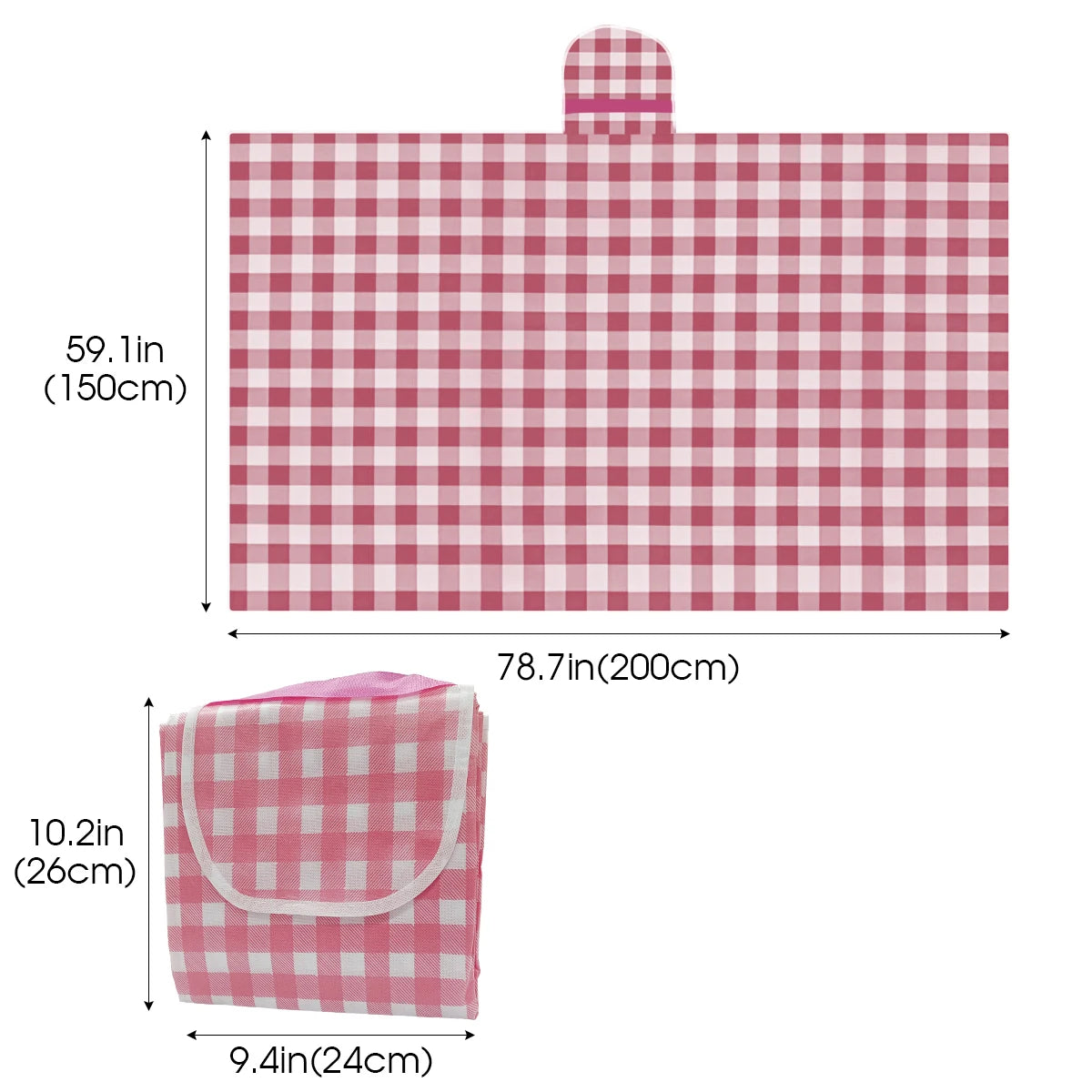 Picnic Blanket Beach Mat Extra 150x200cm Sandproof Waterproof Camping Blanket Portable Travel Outdoor Indoor Family BBQ Grass