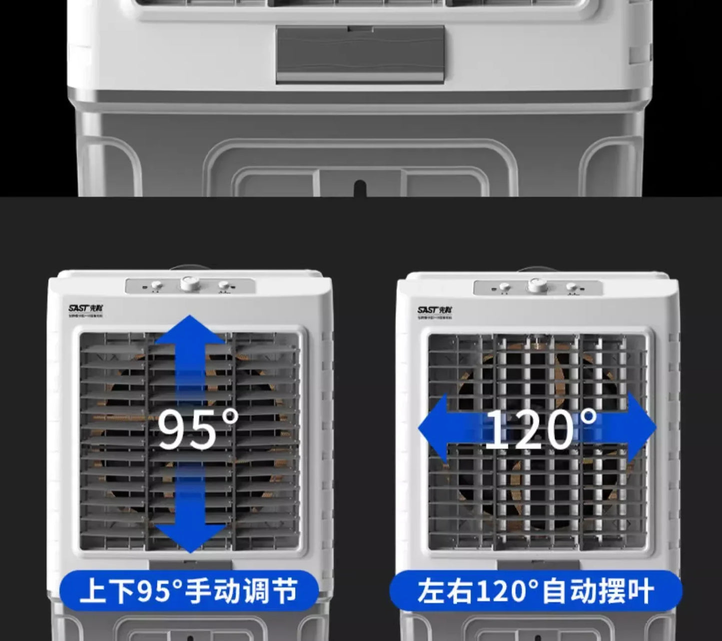 220V Home Air Conditioner Cold Fan  Water Cooled Air Conditioner Fan Domestic Commercial Refrigeration Fan Portable Air C
