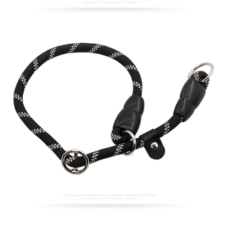 Dog Collar P Chain Pet Collars Adjustable Collar Dog Walking Training P Chain Dogs Collars Reflective Dogs Ropes Pet Accessories