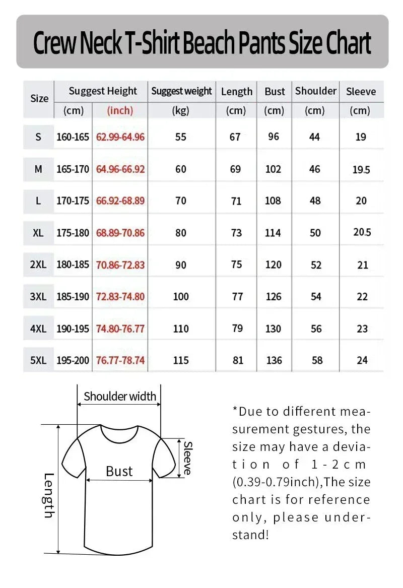 2026 New Style Men's Casual Trendy Fashion Short-Sleeved T-Shirt Classic Round-neck T-Shirt Colorful Print Letters Summer Shirt