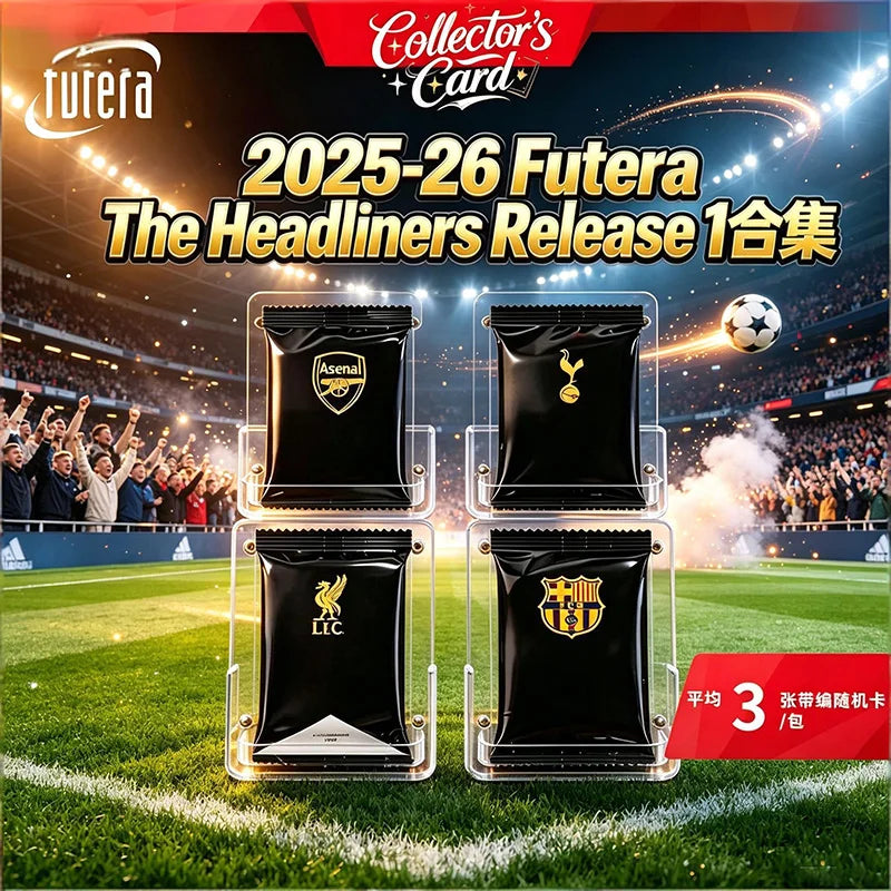 Genuine Futera 2025-26 Headliners Release 1 Soccer Trading Cards Official Licensed Collectible Football Cards Premium Gift Fans