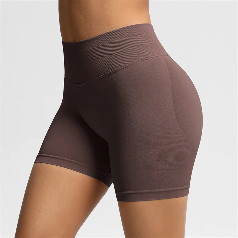 BUM Shaping Yoga Shorts Woman Stretch Breathable Peach Hip Fitness Running Shorts Hip High Stretch Impact Wicks Gym Shorts